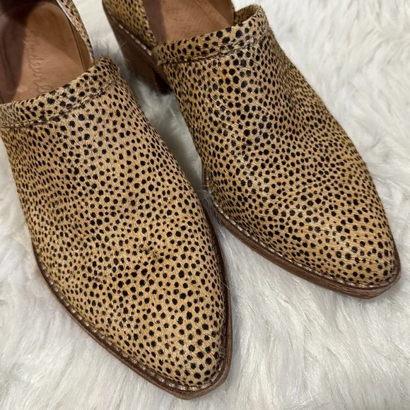Madewell The Brady Lowcut Bootie in Spotted Calf Hair Size 6.5 - Picture 10 of 11